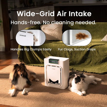 Keffios Air Purifier for Homes with Pets, Dual-Side Intake