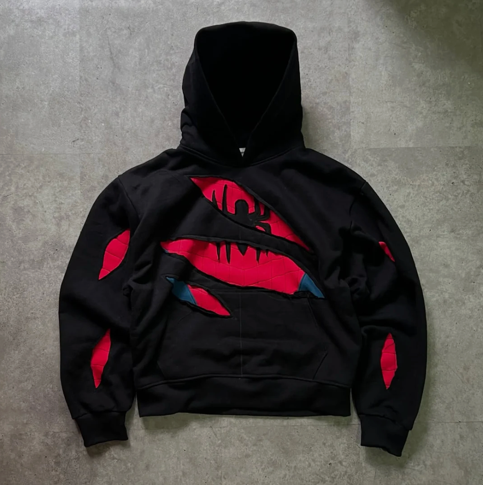 Spider Ripped Hoodie