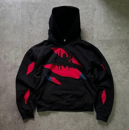 Spider Ripped Hoodie