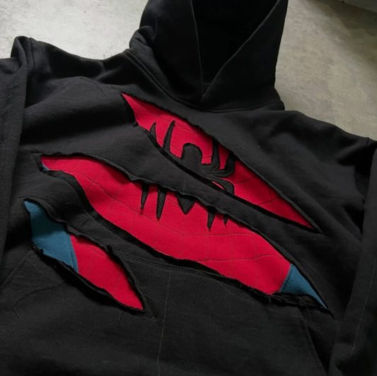 Spider Ripped Hoodie