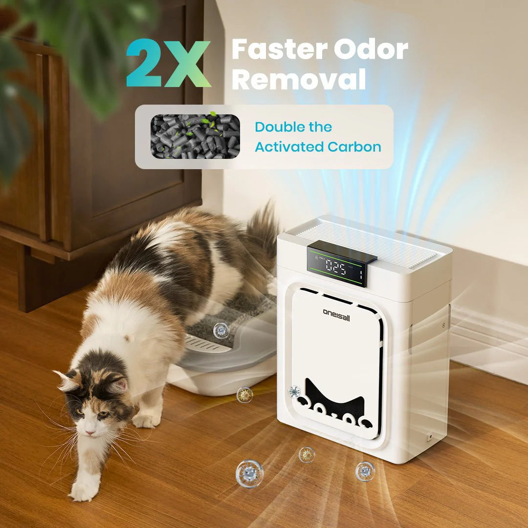 Keffios Air Purifier for Homes with Pets, Dual-Side Intake